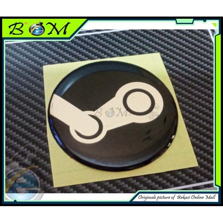 

DISKON STICKER STIKER LOGO TIMBUL STEAM HITAM !!!!!!