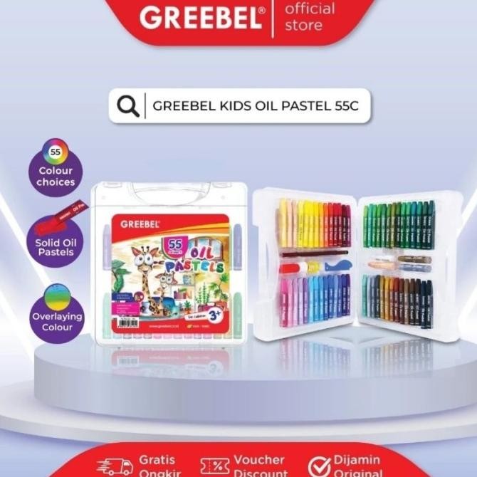 

GREEBEL CRAYON 55 WARNA / OIL PASTEL GREEBEL 55 WARNA CRAYON ALAT GAMBAR ALAT LUKIS PENSIL WARNA LENGKAP UNIK LUCU MODERN TERBARU ASLI 100% ORIGINAL OFFICIAL GARANSI BRAND TERLARIS DISKON GROSIR COD TREND 2024 2025 NEGO BAYAR DI TEMPAT DISKON GRATIS
