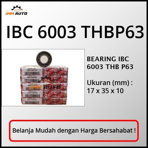 TERBARU BEARING IBC 6003 THPB63 HIGH SPEED BEARING GERMANY ORIGINAL IBC 
