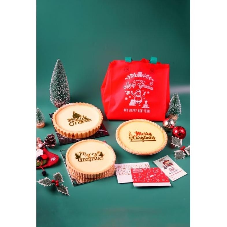 

CR - Tart susu Hampers Natal Merry Christmas pie susu original 23cm TERLARIS