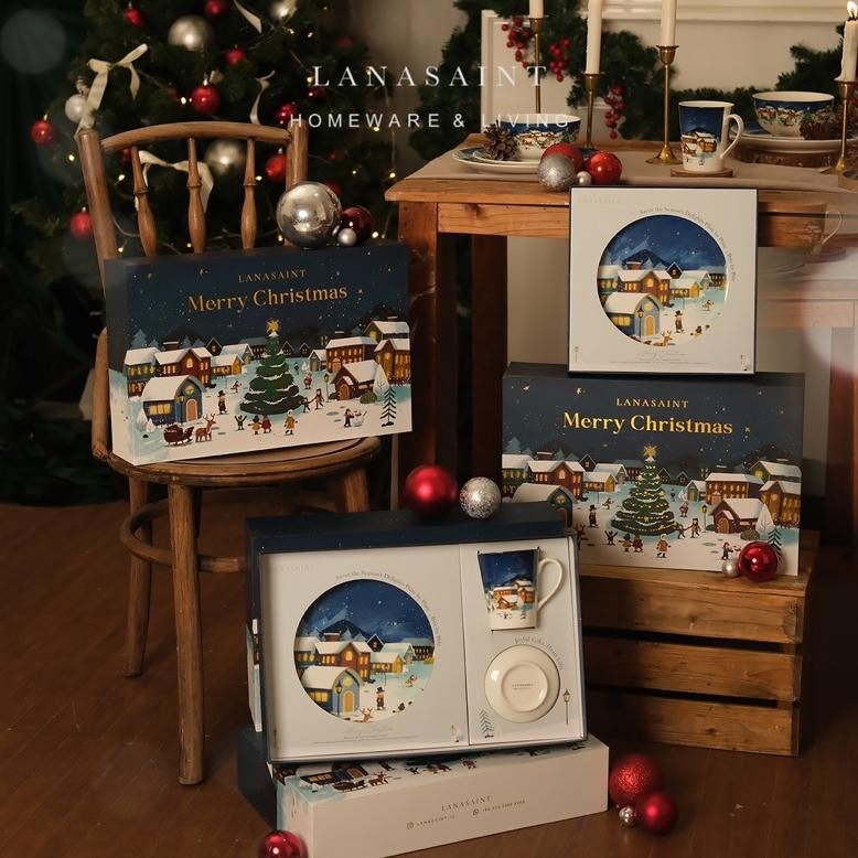 

CR - EARLY BIRD PRICE LANASAINT Christmas Hampers 2024 Tableware Set Hampers Natal Hadiah Natal Kado Natal Hampers Natal TERLARIS