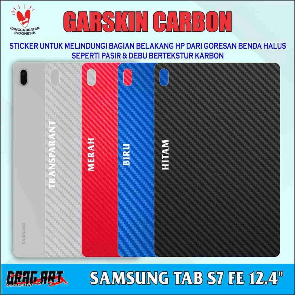 

Samsung Galaxy Tab S7 FE Casing/Case Stiker Skin Wrap CUSTOM - Premium Quality