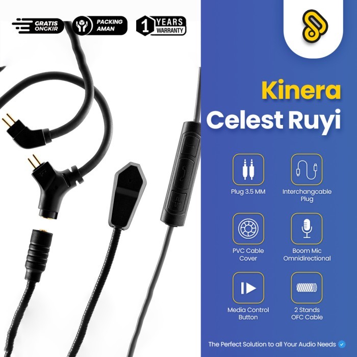 Kinera Celest Ruyi Boom Mic Replaceable Cable for In Ear Monitor