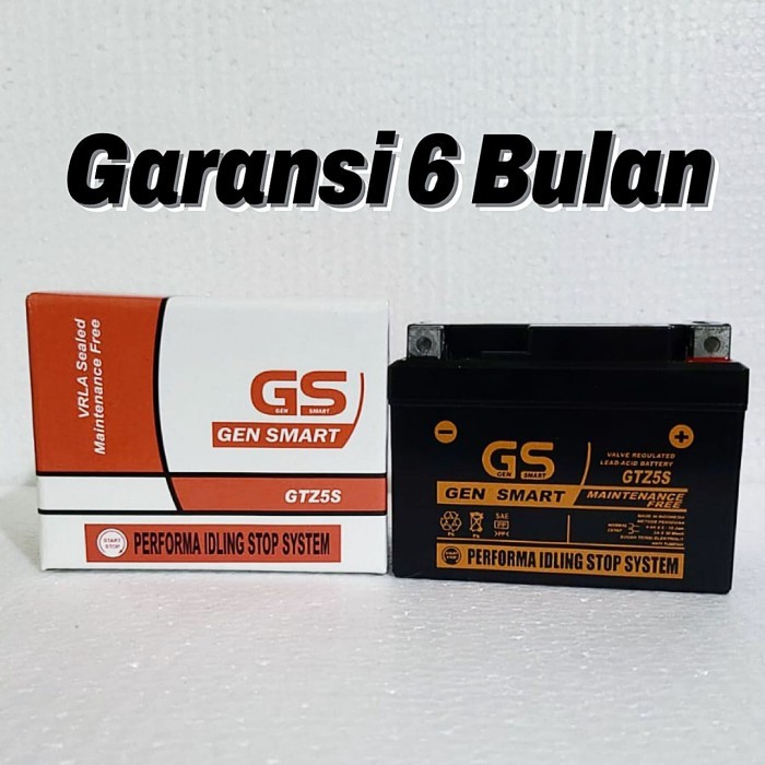 Aki Motor Suzuki Skywave GTZ5S GS Accu Kering