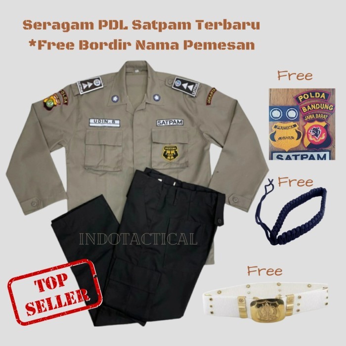 Jual Seragam Satpam Coklat Baru Terlengkap/ Seragam Pdl Satpam PDL Security