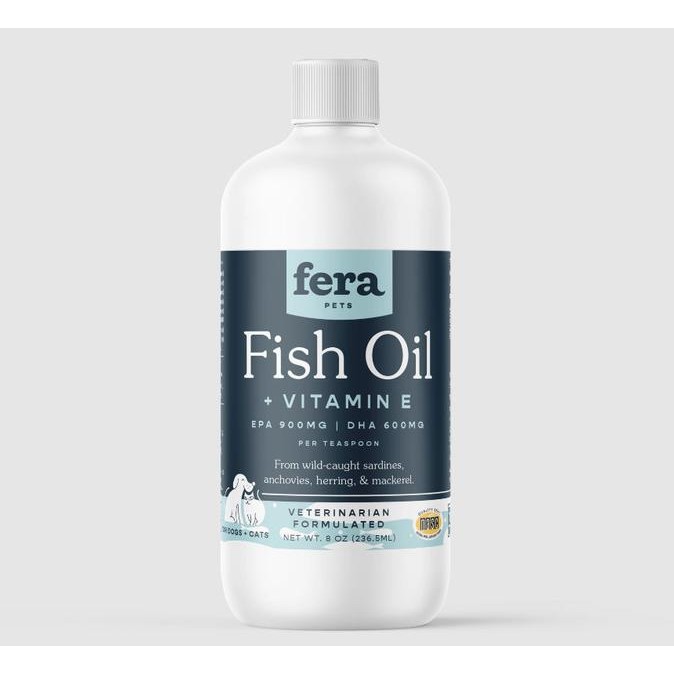 siap kirim - fera fish oil 8 16 oz dog cat minyak ikan anjing kucing epa dha omega3