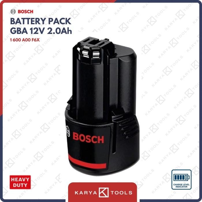 PREMIUM (READY) terjamin BOSCH GBA Battery / Baterai 12V 2.0 Ah (F6X) terlaris