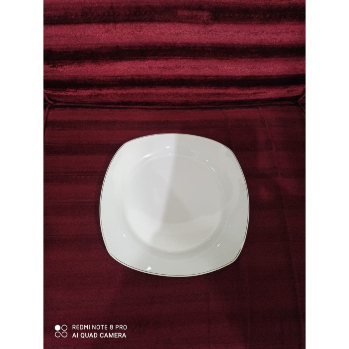 PIRING KERAMIK KOTAK / PIRING KRAMIK SEGI EMPAT 10"