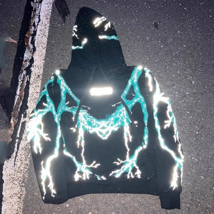 Missing Since Thursday 3M Reflective Lightning Hoodie