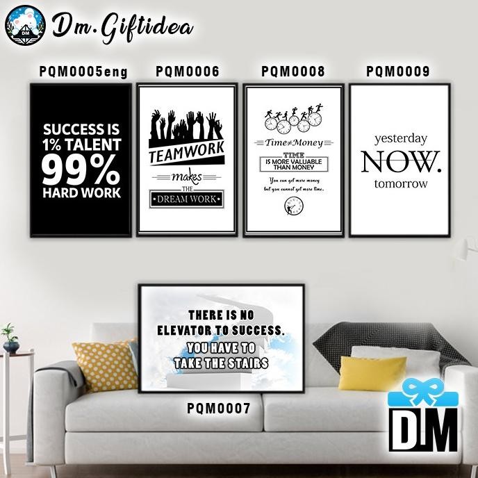 WALL DECOR HIASAN DINDING POSTER QUOTES MOTIVASI UKURAN A3