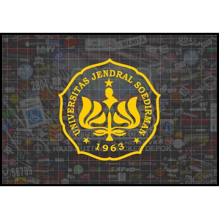 

TERMURAH CUTTING STICKER LOGO UNSOED UKURAN 10 CM !!!