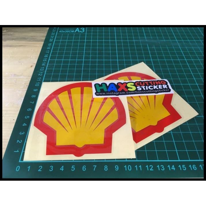 

HOT DEAL CUTTING STICKER LOGO SHELL UKURAN 10X10 REFLKTIF !!