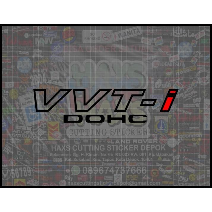 

TERMURAH CUTTING STICKER VVT-I DOHC UKURAN 28 CM !!!!