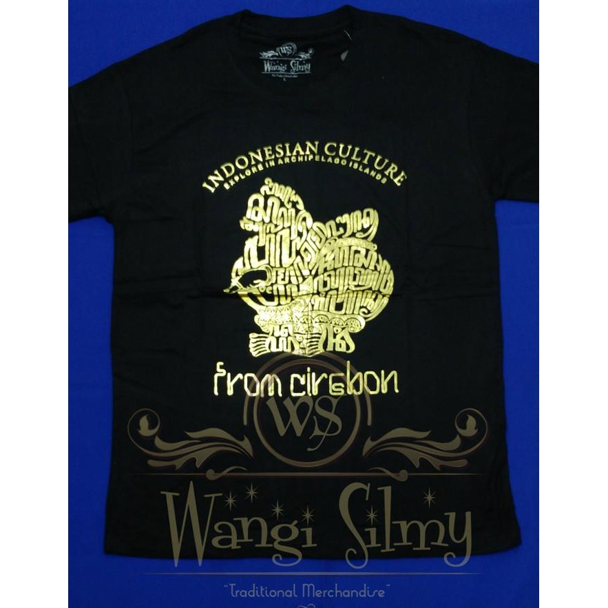 Paling Populer  Kaos Semar Gold, Kaos Oleh2 Cirebon, Kaos Wayang, Kaos Indonesia