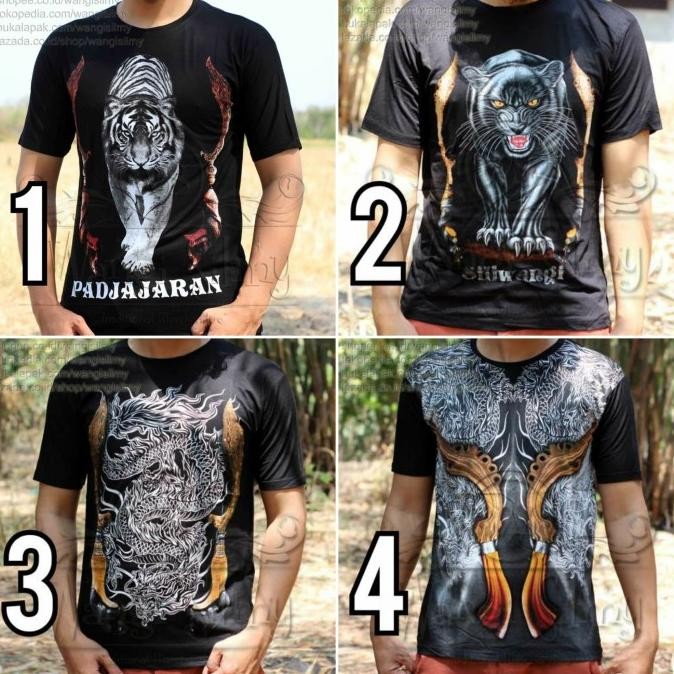 Paling Populer  Kaos Macan Padjajaran, Kaos Macan Siliwangi, Kaos Kujang, Kaos 3D,