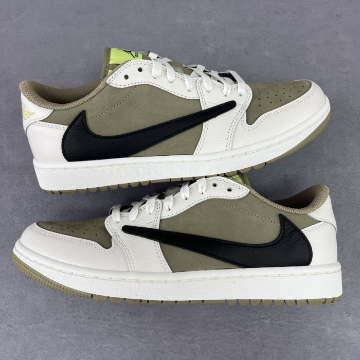 Travis Scott x AJ 1 Low Golf 'Neutral Olive' FZ3124-200