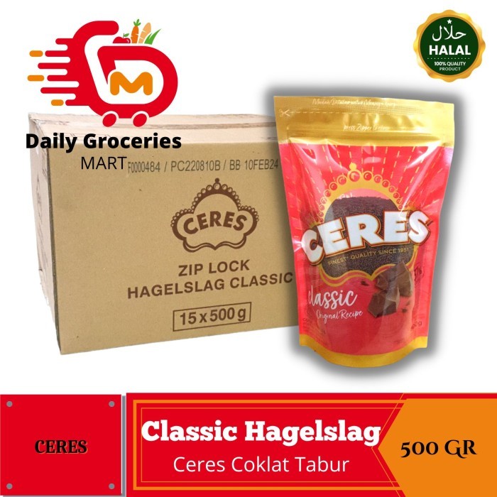 

Coklat Tabur Meses Ceres Classic Hagelslag Ziplo - Meises 500Gr