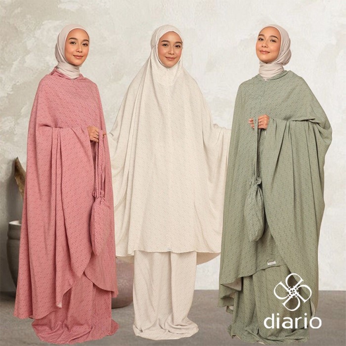 Mukena Dewasa Rayon Alina Diario #Original