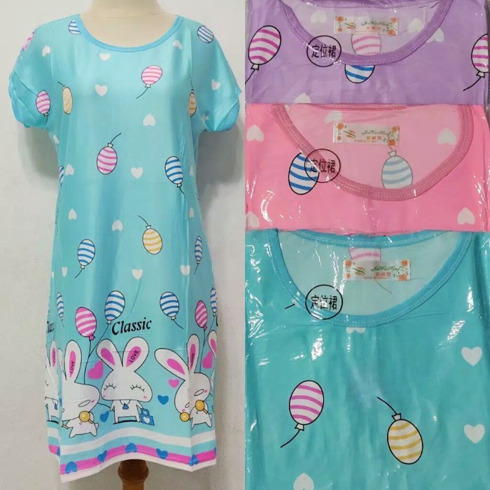 [TERMURAH DI SHOPEE] BAJU TIDUR DASTER SPANDEK SPANDEX KOREA MOTIF LUCU HARGA GROSIR MURAH