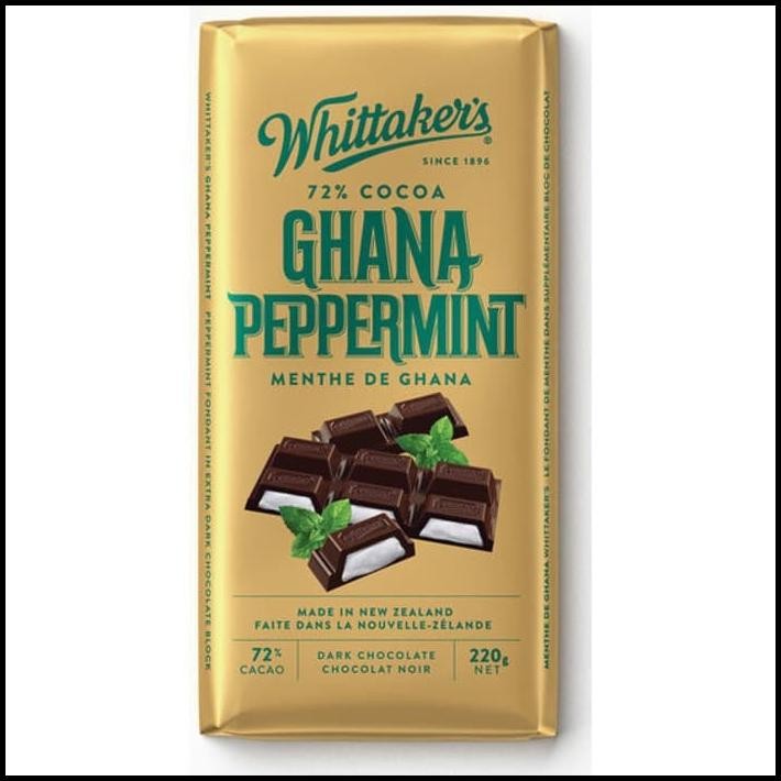 

Promo !! Whittaker'S Ghana Peppermint Chocolate Bar Coklat Import