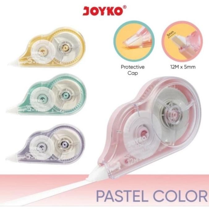 

New Arrival ! Tipex Roll JOYKO Correction Tape CT 522 Pastel 12 meter