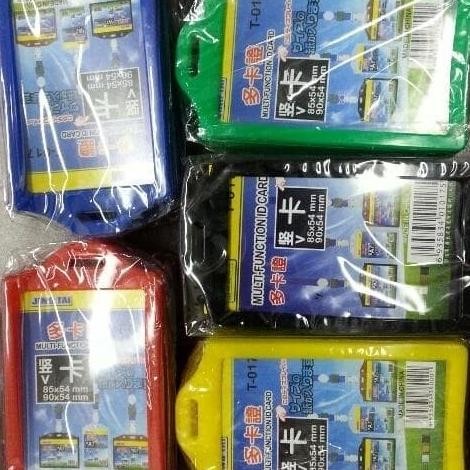 

Murah Meriah ! Card Holder / Tempat Simpan Kartu ID Card Plastik Tebal Jing tai T017