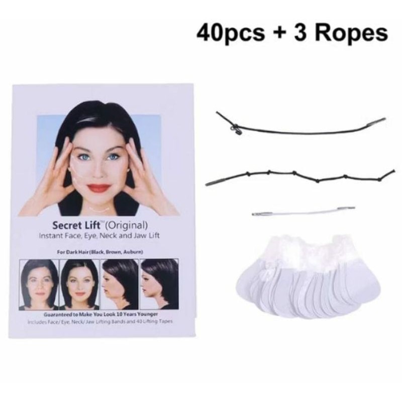 40 PCS STIKER PENGENCANG WAJAH PENGHILANG KERUT INSTANT FACE LIFT