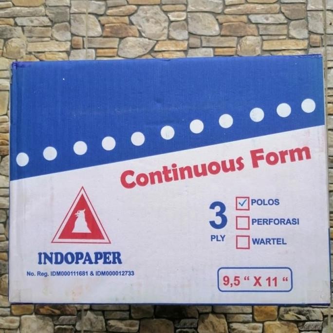 

INDOPAPER - KERTAS CONTINOUS FORM 3 PLY POLOS