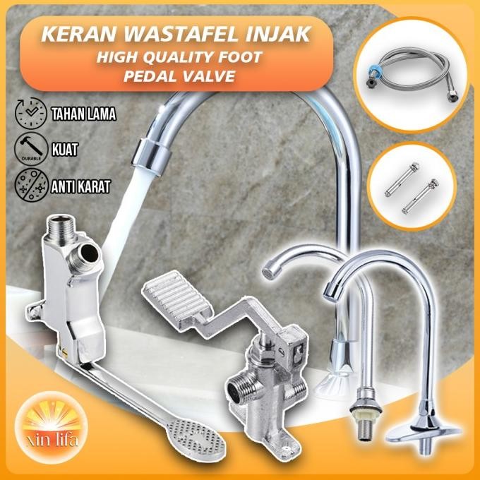 Keran injak / Cuci tangan injak / Wastafel injak / Foot pedal Faucet