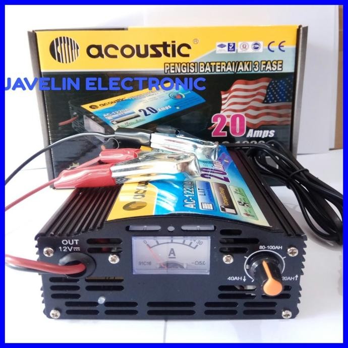 Charger Accu 12V 20A / Charger Aki 12 Volt 20 Ampere