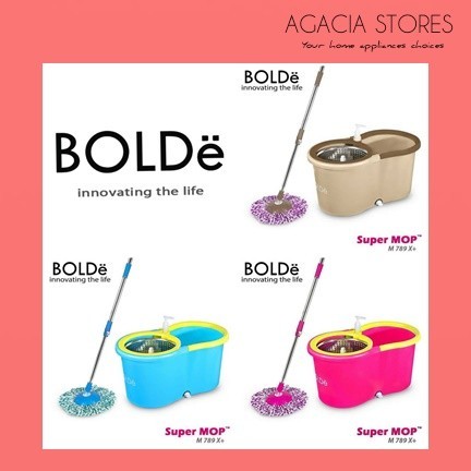 Alat Pel Supermop Bolde M 789 X+ Putaran Stainless Pel Otomatis Bolde
