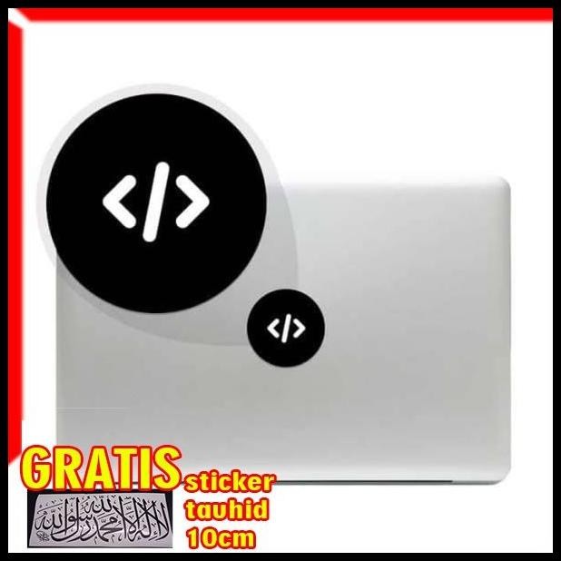 GRATIS ONGKIR DECAL STICKER PROGRAMMER ICON MACBOOK PRO & AIR 