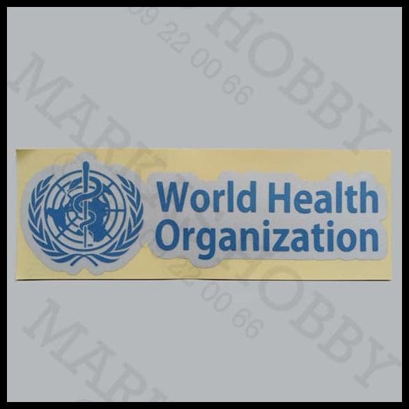 

HOT DEAL STIKER WHO WORLD HEALTH ORGANIZATION BLUE !!!!