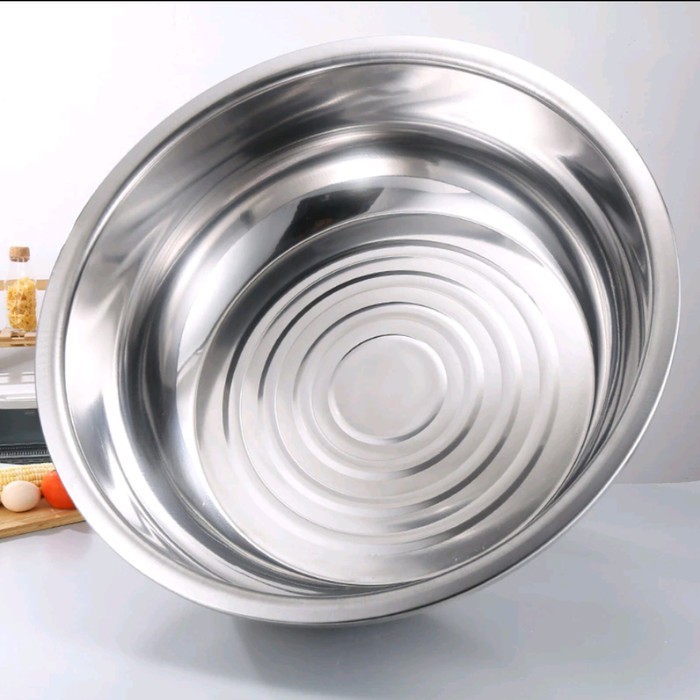 Baskom Stainless Steel Jumbo Baskom Stainless Besar 50Cm