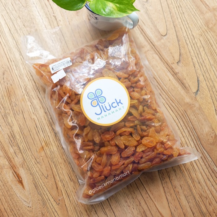 

Ready - Dried Fruit - Golden Raisin / Buah Kering Kismis Asam Manis 1Kg