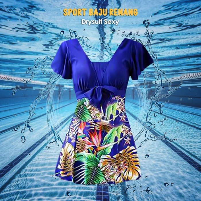 HEMAT Sport Baju Renang Wanita Dewasa Drysuit Sexy