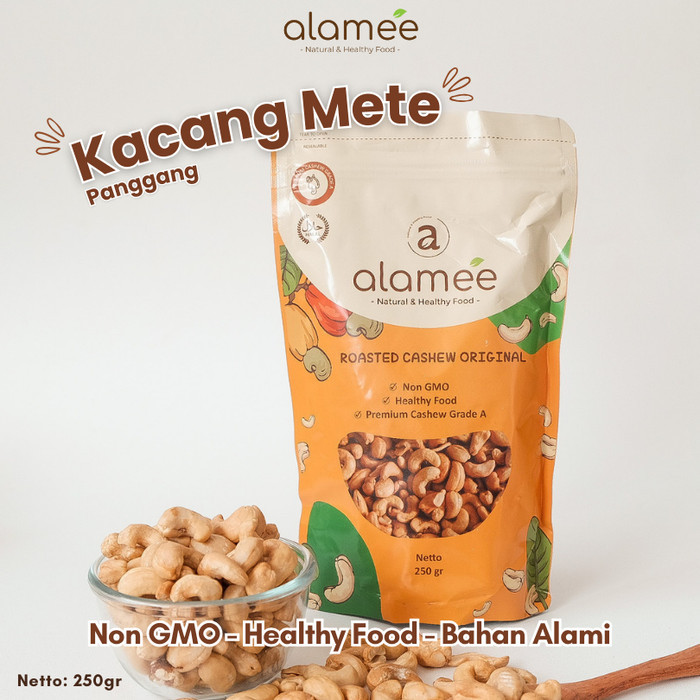 

Ready [Premium] Kacang Mede / Mete Panggang 250Gr Alamee Original Cashew