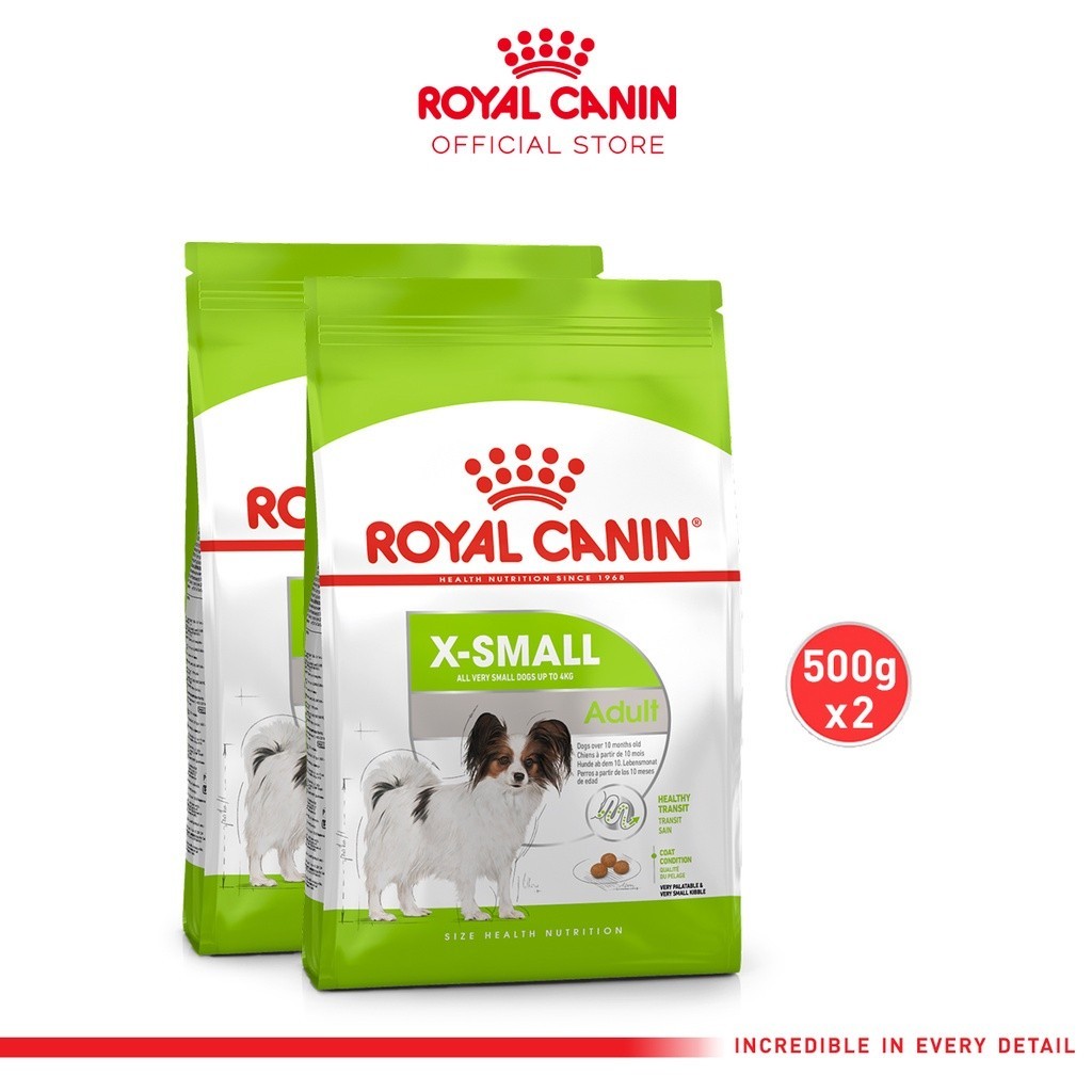 

23bagusmenshop - Royal Canin X-Small Adult 500gr x2 Makanan Anjing Dewasa Premium Dry Food