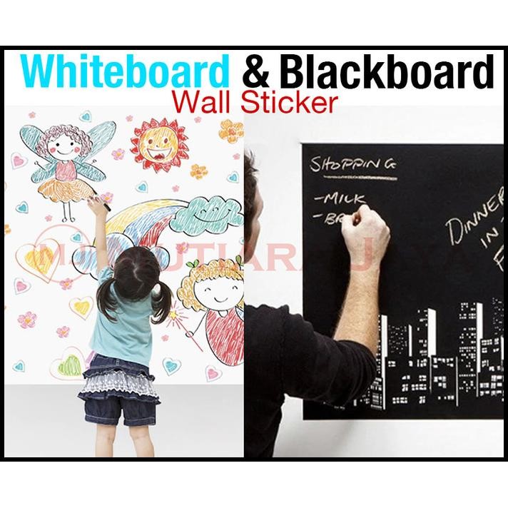 

Sticker Whiteboard Blackboard Wallpaper Papan Tulis 45Cmx2M