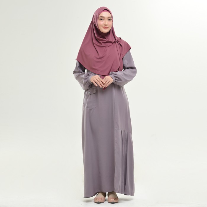 Gamis Rabbani - Gamis Wanita Dreslim Bukhra Exclusive - 84N Mauve, L kekinian mewah elegan terbaru p