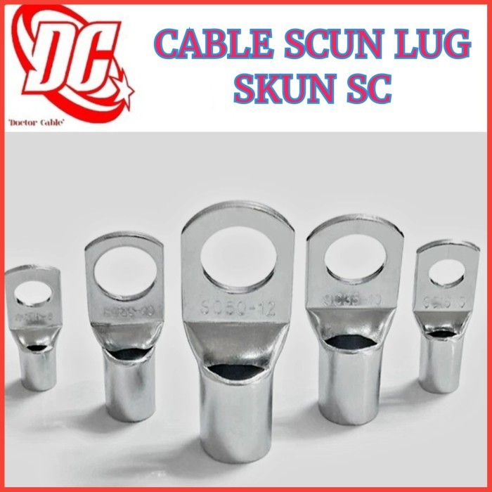 PRODUK TERBATAS CABLE SCUN LUG KABEL SKUN SC 35-6 SC 35-8 SC 35-10 SC 35-12 SC 35-14