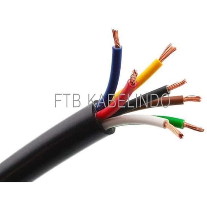 TERBATAS Kontrol Kabel Serabut NYYHY 7x1,5 NYYHY 7x1.5 Sqmm 750V Meteran
