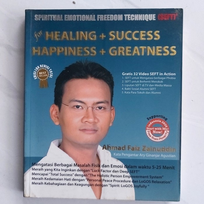 

Buku SEFT HEALING + SUCCESS + HAPPINESS + GREATNESS Ahmad Faiz Zainudi