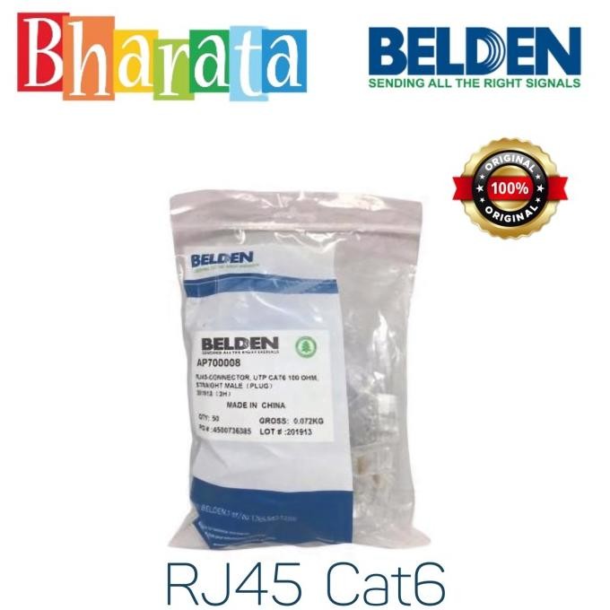 

Diskon! Belden RJ45 Connector Cat6 Konektor RJ-45 Cat 6 RJ 45 Belden Original