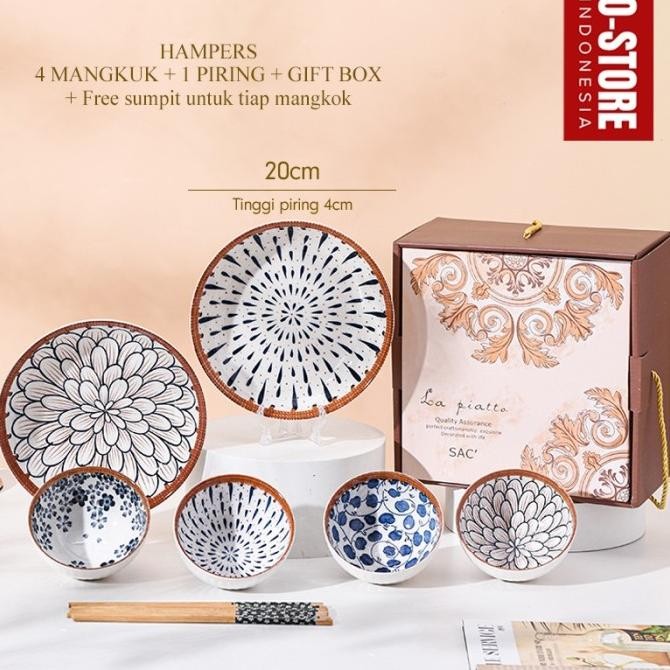 Hampers Pernikahan Souvenir Piring Mangkok Keramik Jepang Kado Inoki SHA