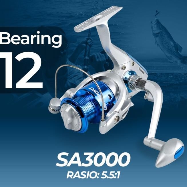 Gulungan Reel Pancing 3000 Rell Pancing 3000 Berkualitas