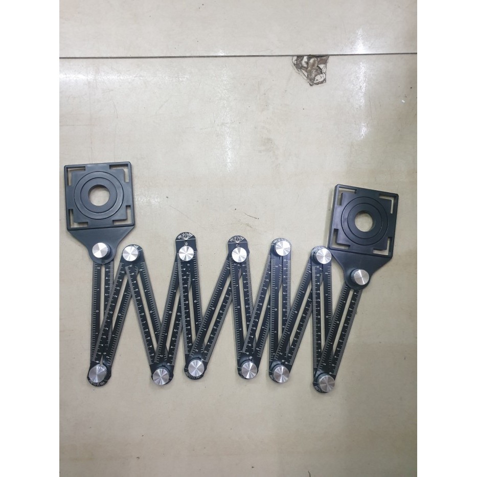 

Penggaris Lipat 12 Sudut Siku Pola Multifungsi Alat Ukur Keramik Luban