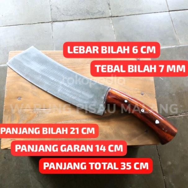 pisau daging baja per tulang Fulltang