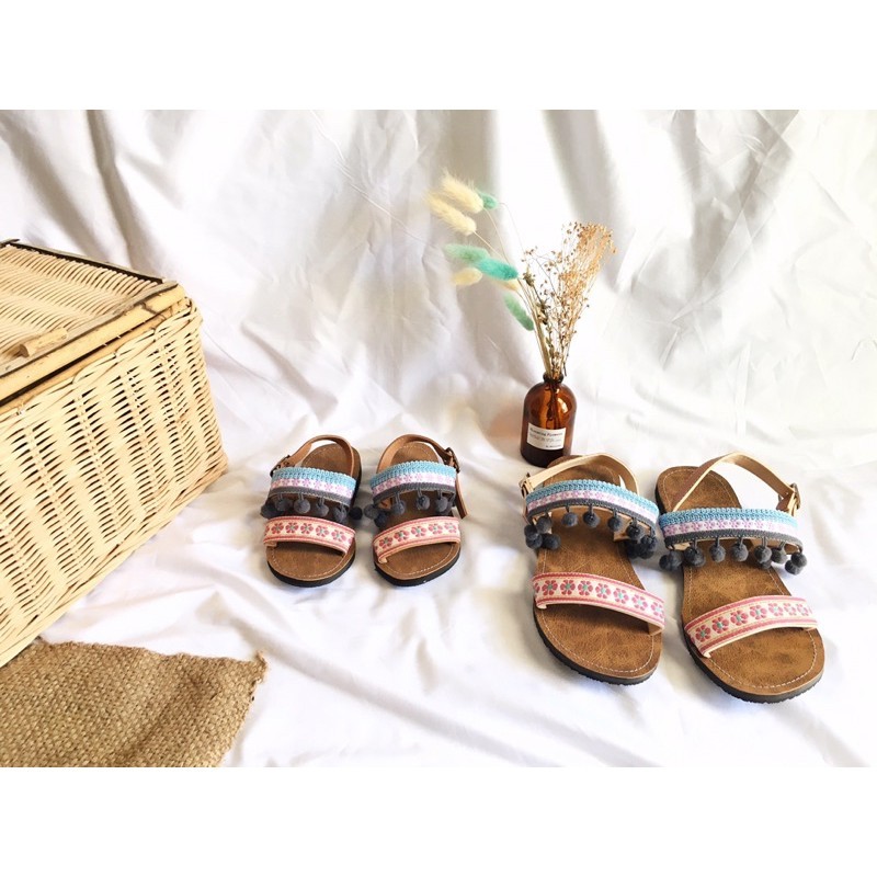 Sepatu Wanita wcraft.id Couple Series Women Sandal Pink // sendal couple / ramadhan / hampers /