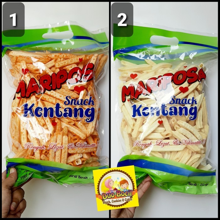 

TERLENGKAP Snack Stik Kentang Mariposa Gurih 250 Gram
